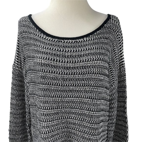 Joie Long Chunky Knit Cotton Blend Sweater Size L Comfy Oversized Tunic - Picture 3 of 11